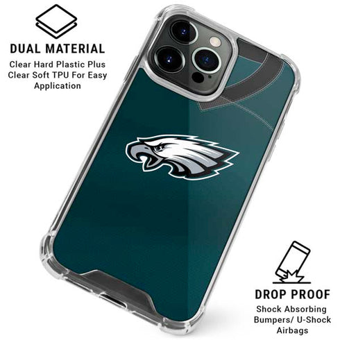 NFL Philadelphia Eagles Team Jersey iPhone 16 Pro Max Clear Case